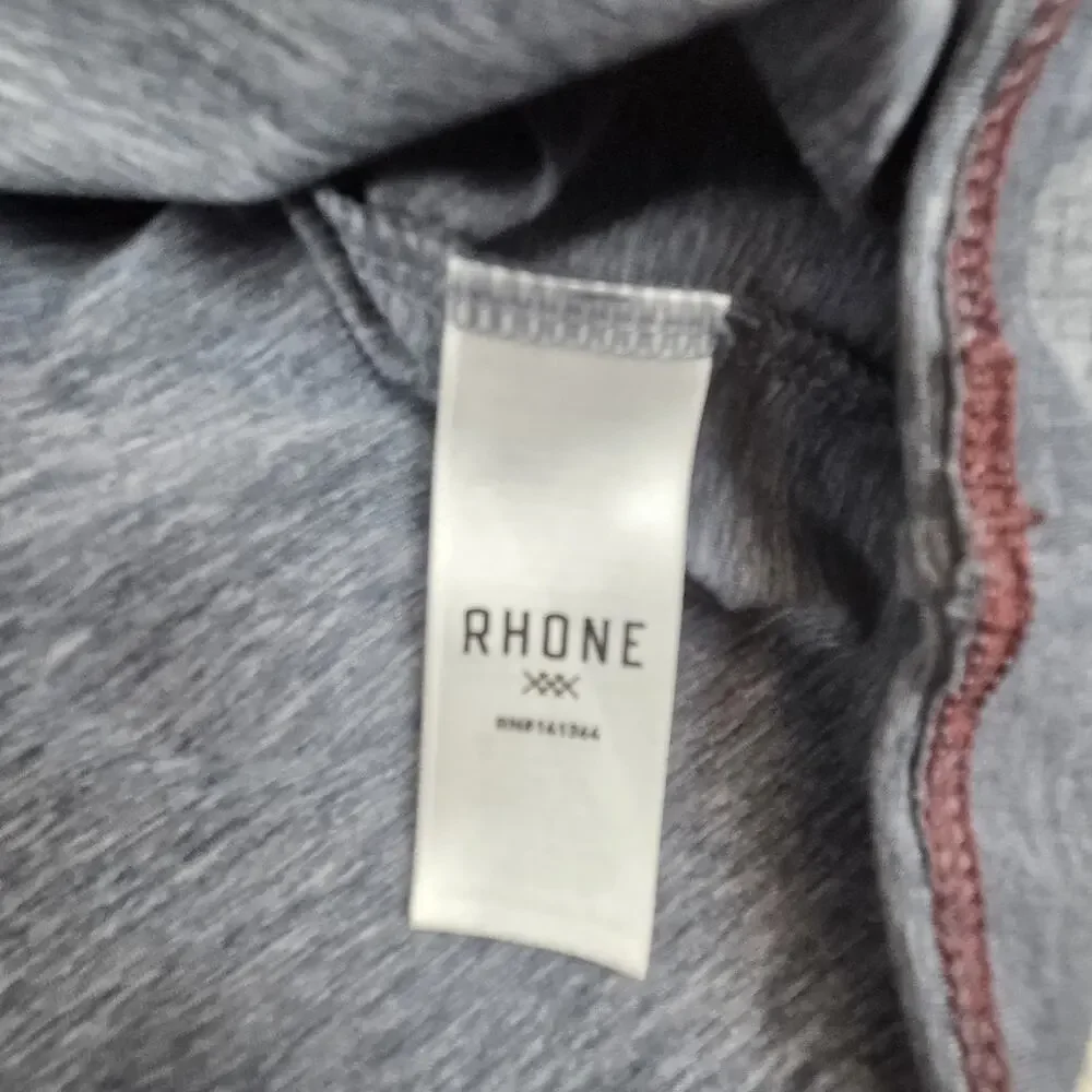 Rhone Reign Performance Hoodie Mens L Gray Camo Lightweight Stretch - Picture 5 of 9